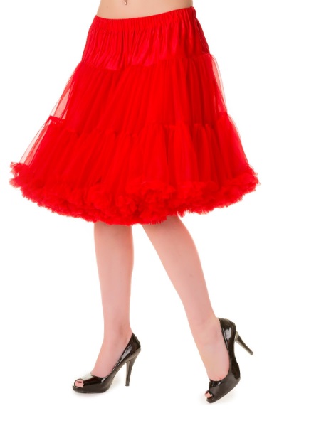 Spodnička dámská retro rockabilly pin-up Banned Walkabout Petticoat Red