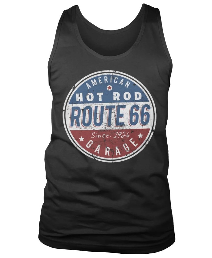 Pánské tílko Route 66 Hot Rod Garage Tank Top