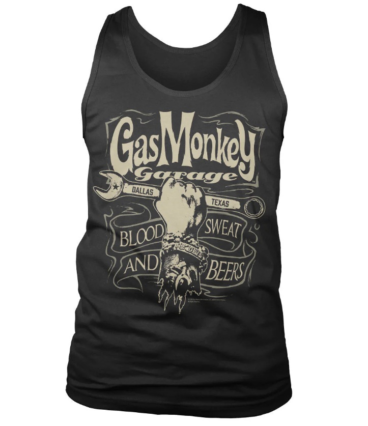 Pánské tílko Gas Monkey Garage Wrench Label Tank Top