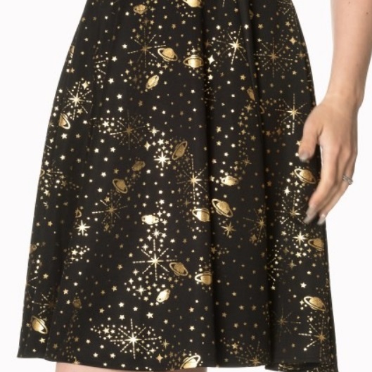 Dámské šaty Rockabilly Retro Pin Up Banned Out Of This World Dress