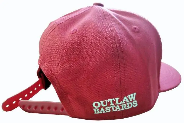 Kšiltovka Dětská Outlaw Bastards Snapback Unicorn Skull Red Kids