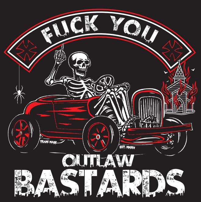 Pánské tričko Outlaw Bastards Fuck You