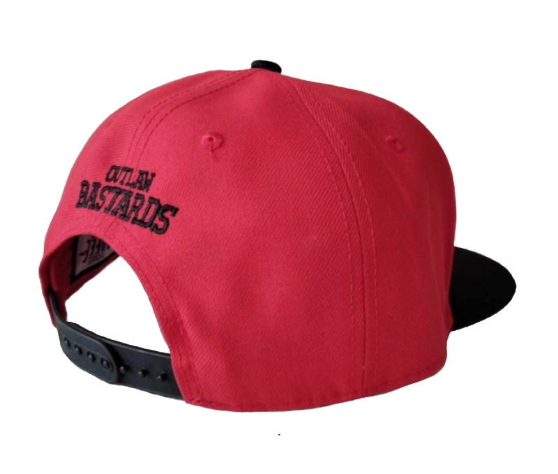Kšiltovka Outlaw Bastards Snapback 666 Bastard Red
