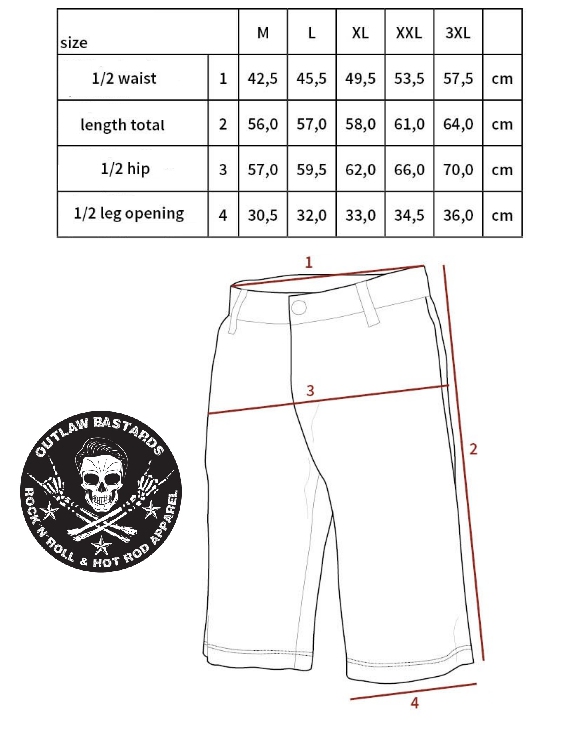 Kraťasy Outlaw Bastards Shorts Rip Stop Skull Desert