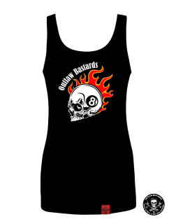 Dámské tílko Outlaw Bastards 8ball Skull 