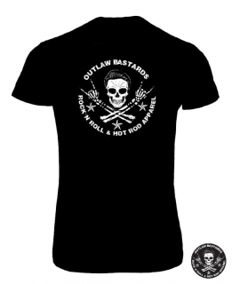 Dámské tričko Outlaw Bastards Skull