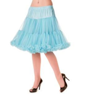 Spodnička dámská retro rockabilly pin-up Banned Walkabout Petticoat Blue