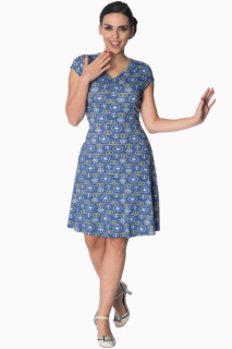 Dámské šaty Rockabilly Retro Pin Up Banned Drop Anchor Vintage Dress