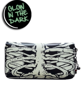 Peněženka dámská Banned Apparel Glow In The Dark Skeleton Wallet