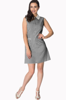 Dámské šaty Rockabilly Retro Pin Up Banned Summer Breeze 60´s Collar Dress