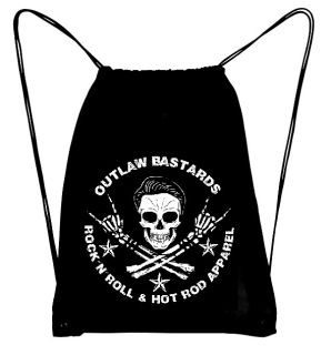 Batoh Outlaw Bastards Gym Bag Skull 