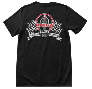 Tričko pánské American Cars Shelby Racing Flags T-Shirt