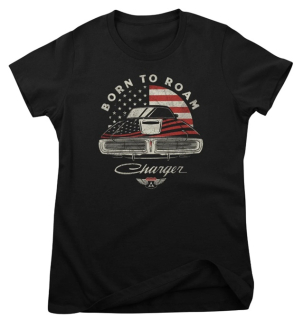 Dámské tričko American Cars Charger Born To Roam Girly Tee