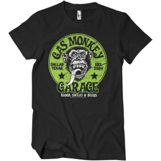 Pánské tričko Gas Monkey Garage Green Logo