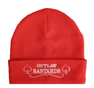 Kulich čepice Outlaw Bastards Spades Red