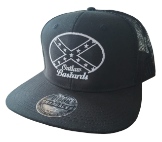 Kšiltovka Outlaw Bastards Snapback Dixie Redneck Blk